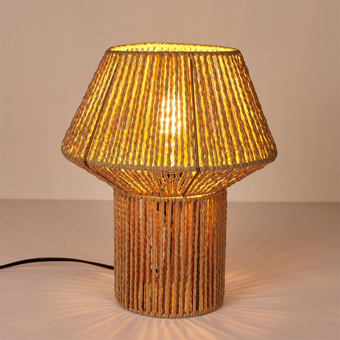 TABLE LAMP SHADE ROPE EFFECT
