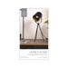 LAMP INDUS METAL BLACK