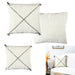 SHERPA CUSHION WHITE BRAID PATTERN 40X40CM