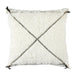 SHERPA CUSHION WHITE BRAID PATTERN 40X40CM