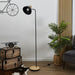 LAMP METAL BLACK WOOD M2