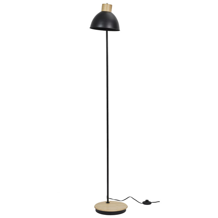 LAMP METAL BLACK WOOD M2