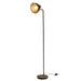 LAMP METAL BLACK WOOD M2
