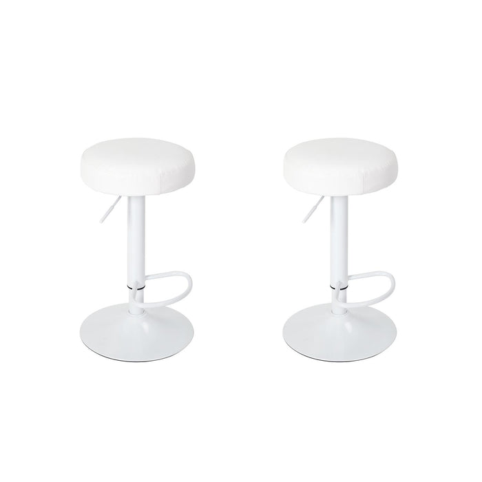 ADJUSTABLE BAR STOOL MUMFORD WHITE