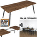 EXTENSIBLE TABLE 6 TO 8 PEOPLE FOREST FIRST