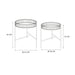 PAMPA NESTING TABLE X2