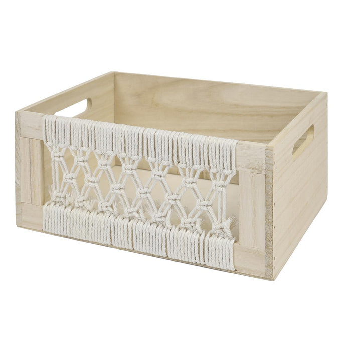 GIGOGNE BOHO WOODEN CRATE X3