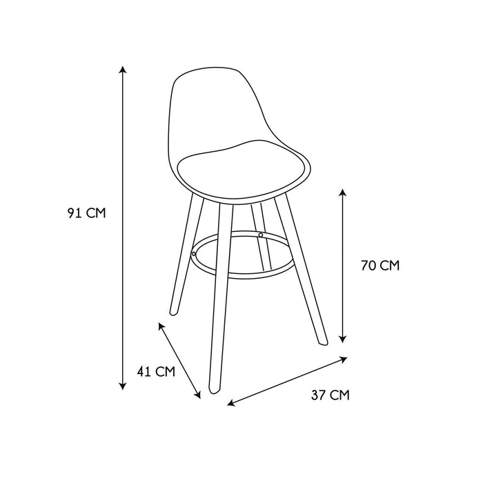 WALT BAR STOOL BLACK