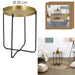 ALIA MARTELE METAL SIDE TABLE D35CM