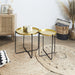ALIA MARTELE METAL SIDE TABLE D35CM