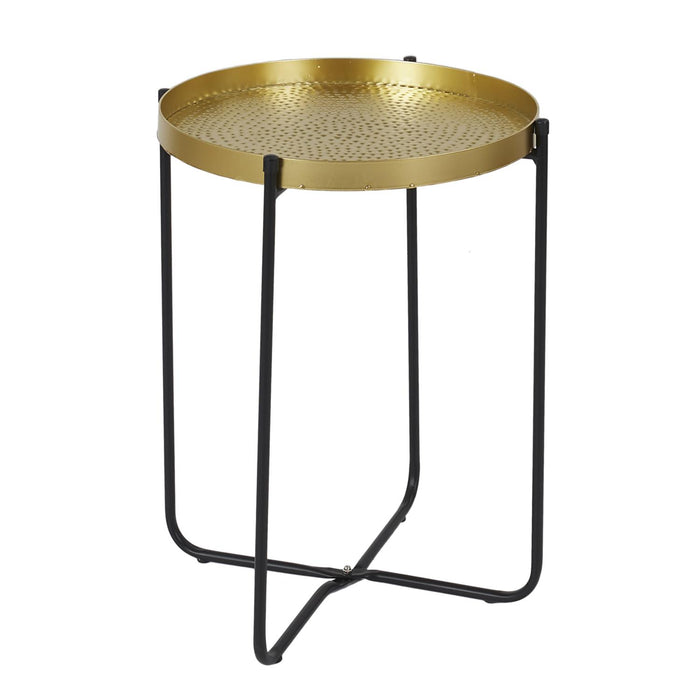 ALIA MARTELE METAL SIDE TABLE D35CM