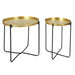 ALIA MARTELE METAL SIDE TABLE D35CM