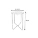 ALIA MARTELE METAL SIDE TABLE D35CM