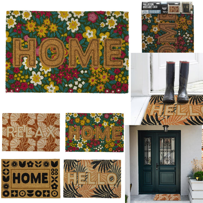 1 piece - COCO BRUSH CARPET WITH MESSAGE 40X60CM - for color option contact us on 03 46 45 47