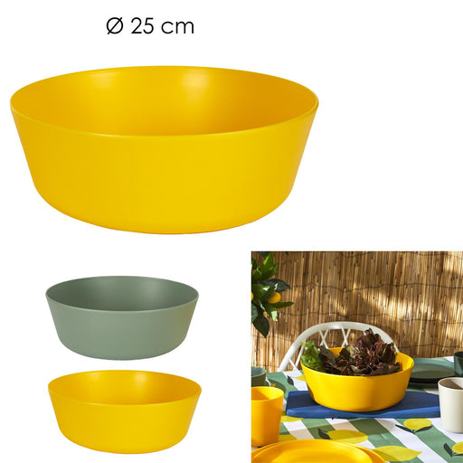 1 piece - PLASTIC SALAD BOWL D25CM - for color option contact us on 03 46 45 47