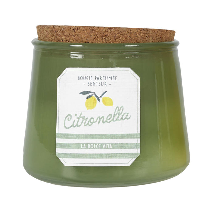 1 piece - SCENTED CANDLE BAIN DE SOLEIL POT H8CM - for color option contact us on 03 46 45 47