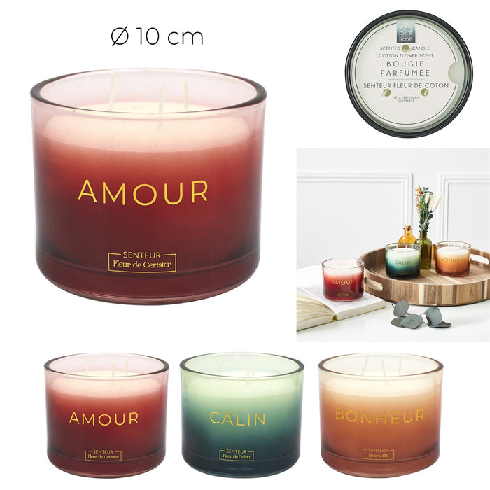 1 piece - SCENTED CANDLE EMOTION D8CM - for color option contact us on 03 46 45 47