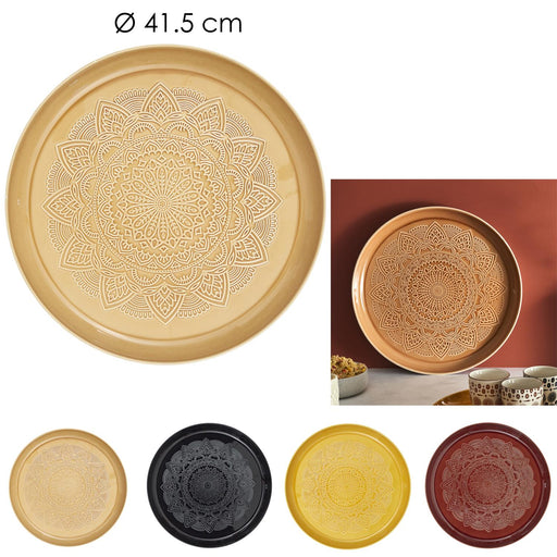 1 piece - METAL DECORATION TRAY D41.5 CM - for color option contact us on 03 46 45 47