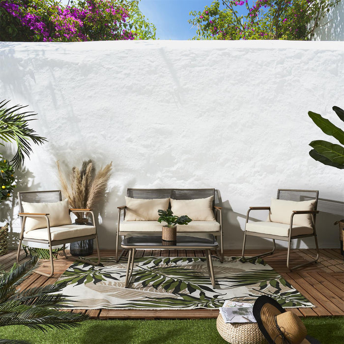 GARDEN FURNITURE PALMA BEIGE 4 PCS