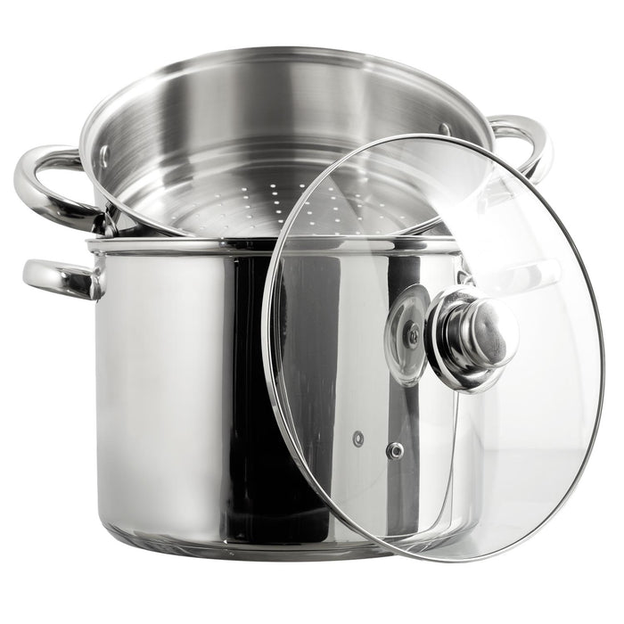 METAL COUSCOUSSIER WITH INDUCTION LID 8L