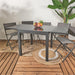 HARIA EXTENDABLE GARDEN TABLE 80X80X160CM
