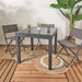 HARIA EXTENDABLE GARDEN TABLE 80X80X160CM