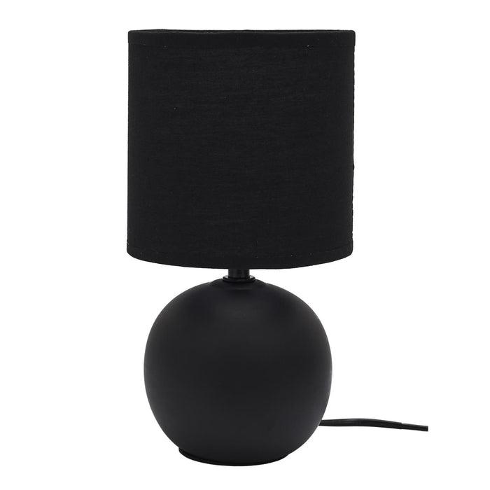 CERAMIC TABLE LAMP H25CM BLACK