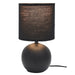 CERAMIC TABLE LAMP H25CM BLACK