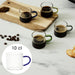 1 piece - GLASS ESPRESSO CUP WITH COLOURED HANDLE 15CL - for color option contact us on 03 46 45 47