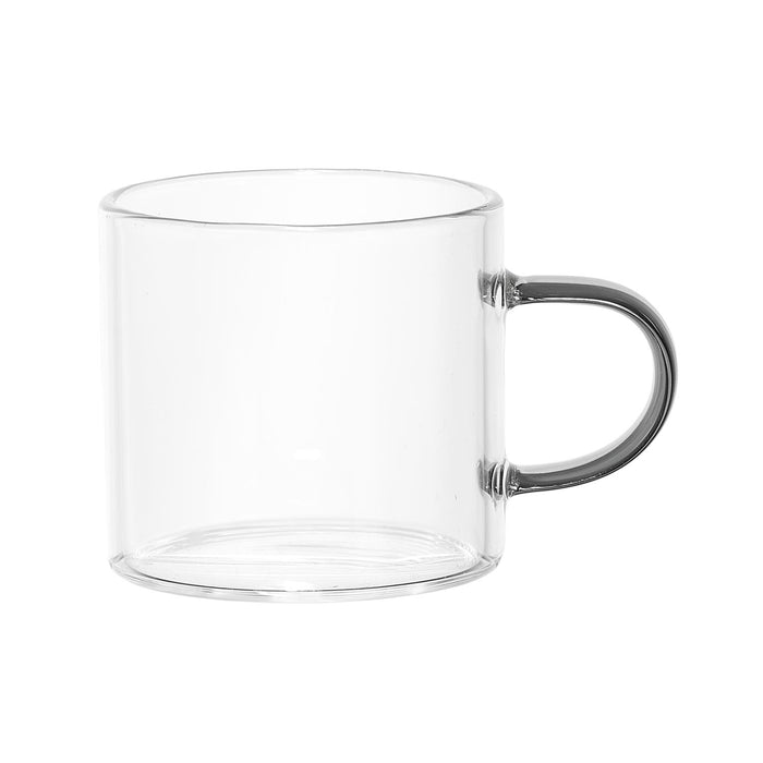 1 piece - GLASS ESPRESSO CUP WITH COLOURED HANDLE 15CL - for color option contact us on 03 46 45 47