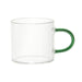 1 piece - GLASS ESPRESSO CUP WITH COLOURED HANDLE 15CL - for color option contact us on 03 46 45 47