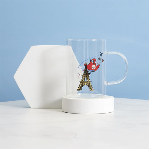 STRAIGHT GLASS MUG OLY EIFFEL TOWER 23CL