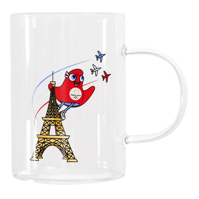 STRAIGHT GLASS MUG OLY EIFFEL TOWER 23CL