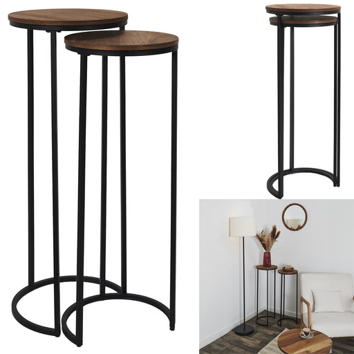 ROUND NESTING TABLE X2