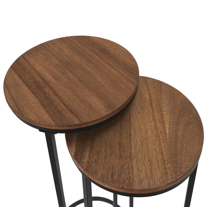 ROUND NESTING TABLE X2