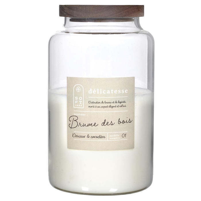 SCENTED CANDLE POT TOP ACACIA SOFTNESS H24CM