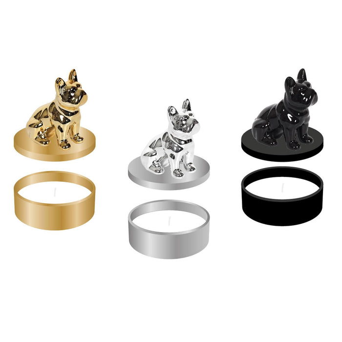 1 piece - SCENTED CANDLE BULLDOG - for color option contact us on 03 46 45 47