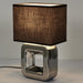 CERAMIC LAMP CHROME FINISH H32.5CM