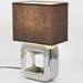CERAMIC LAMP CHROME FINISH H32.5CM