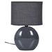 OVAL CERAMIC LAMP ANTHRACITE GREY H30CM