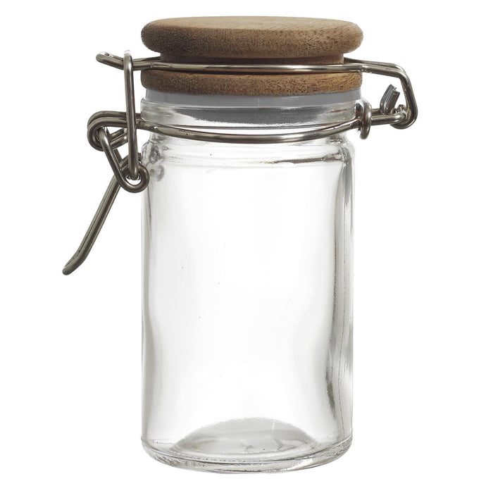 GLASS JAR WITH ACACIA LID 70ML