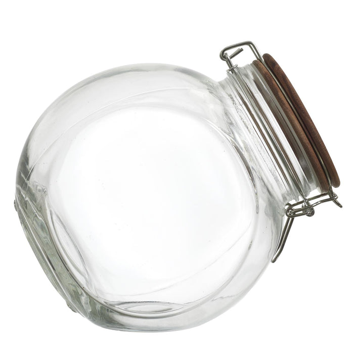 2 POSITION ACACIA STORAGE JAR