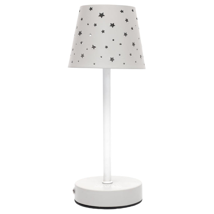 RECHARGEABLE TABLE LAMP WITH OPENWORK STARS M6