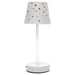 RECHARGEABLE TABLE LAMP WITH OPENWORK STARS M6