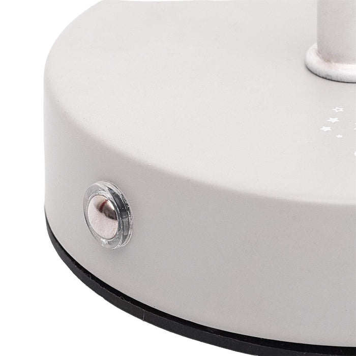 RECHARGEABLE TABLE LAMP WITH OPENWORK STARS M6