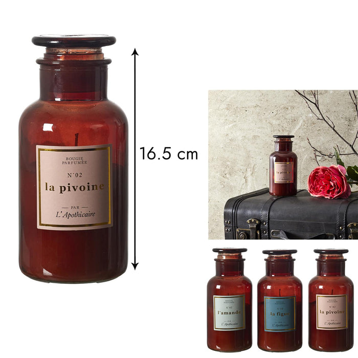 1 piece - CHIC APOTHECARY SCENTED CANDLE H16.5CM M12 - for color option contact us on 03 46 45 47