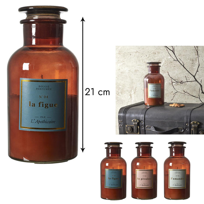 1 piece - SCENTED CANDLE APOTHICAIRE CHIC H21CM M6 - for color option contact us on 03 46 45 47