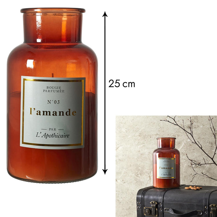 SCENTED CANDLE ALMOND APO CHIC H25.5CM M2