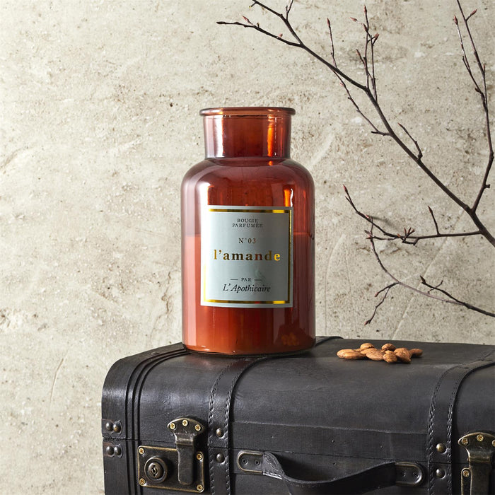 SCENTED CANDLE ALMOND APO CHIC H25.5CM M2