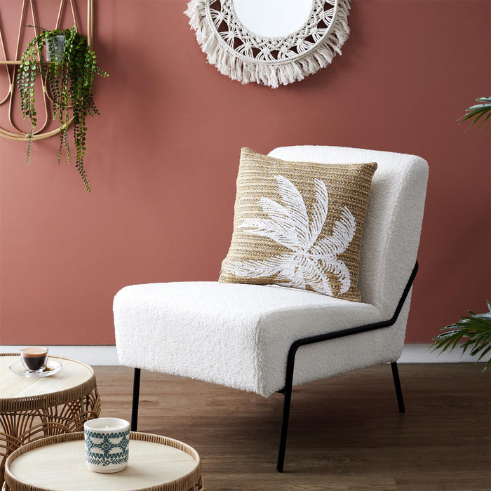 PALM TREE RAFFIA CUSHION 40X40CM M6